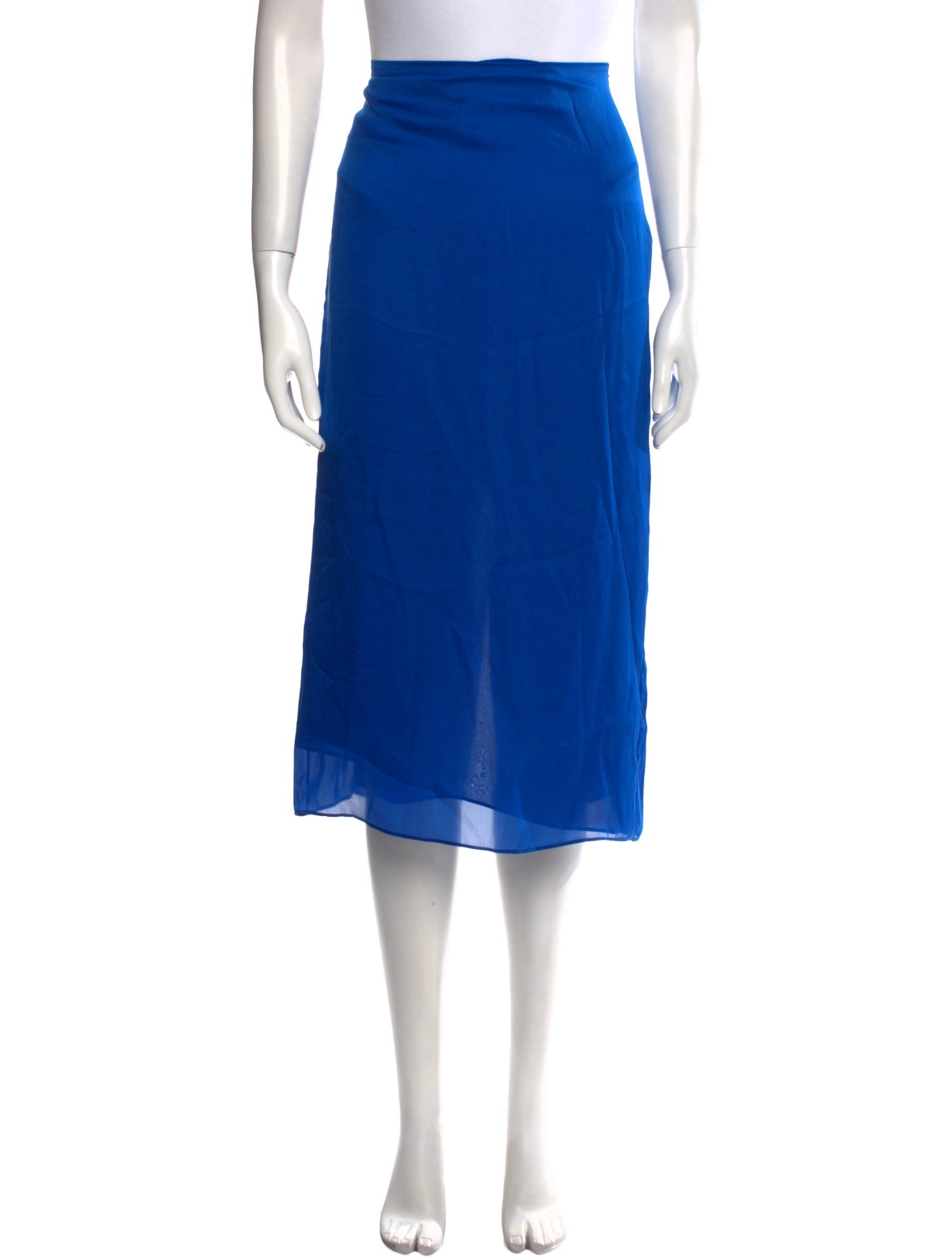 The Row Silk Midi Length Skirt