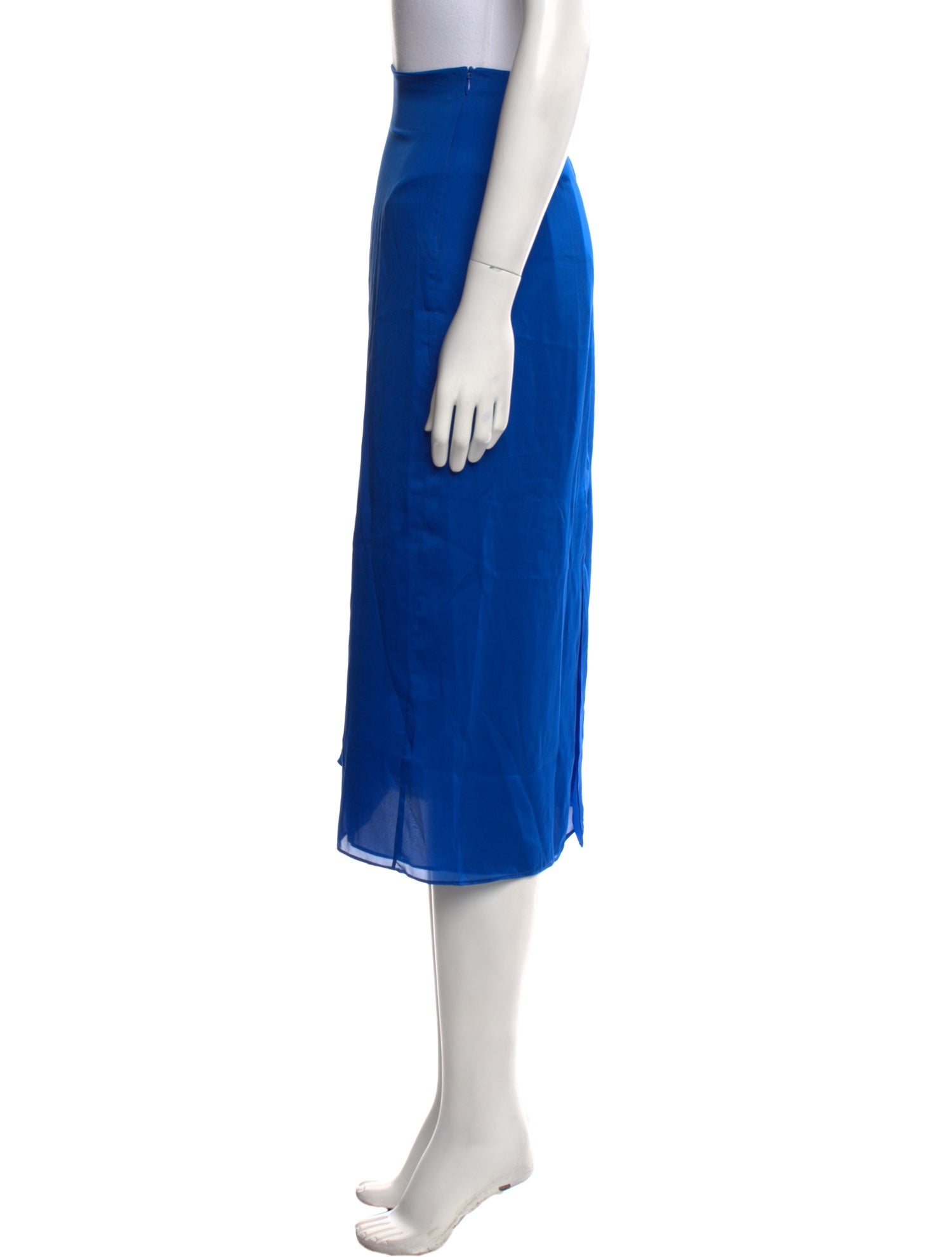 The Row Silk Midi Length Skirt