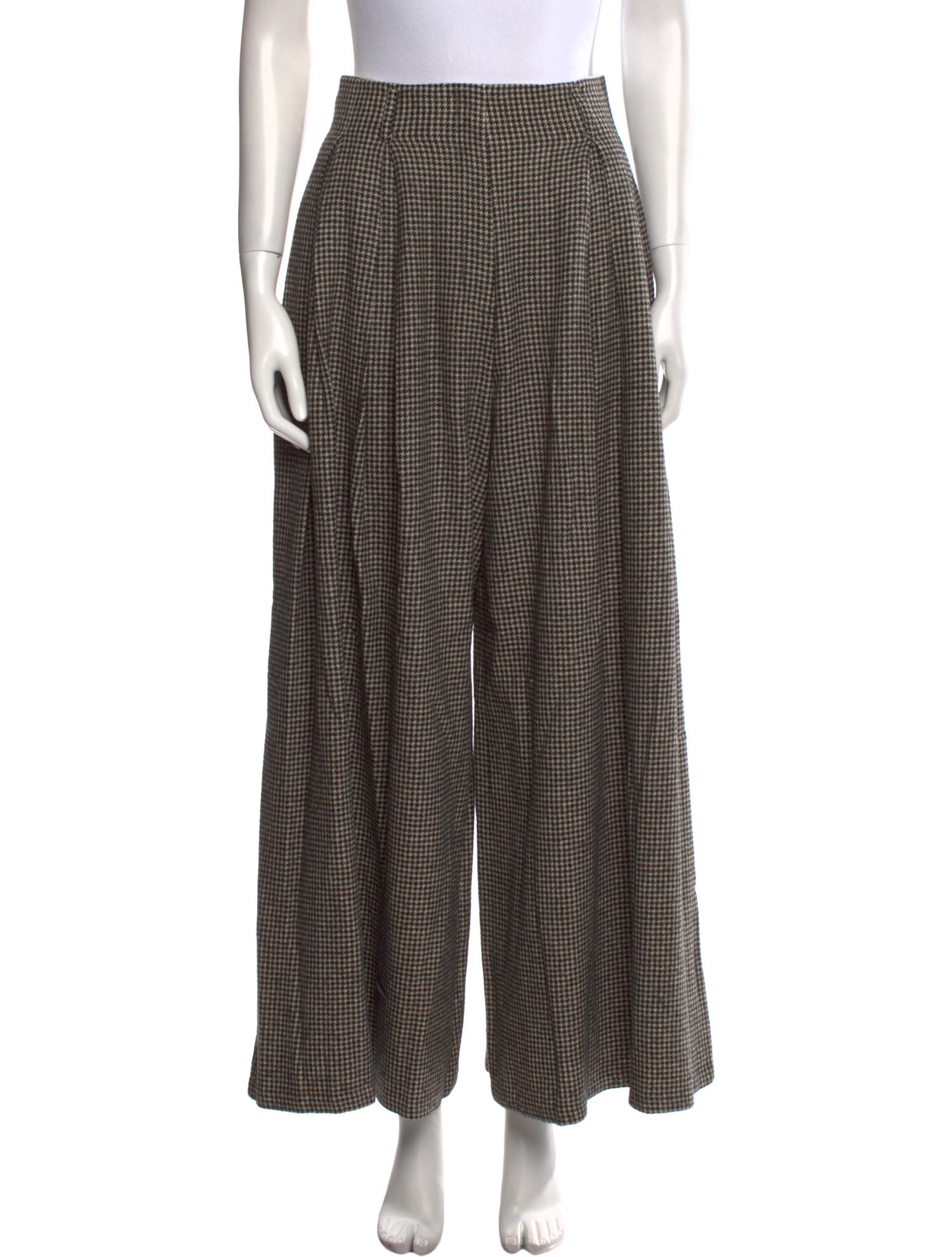 The Row Camel Hair Wide Leg Pants