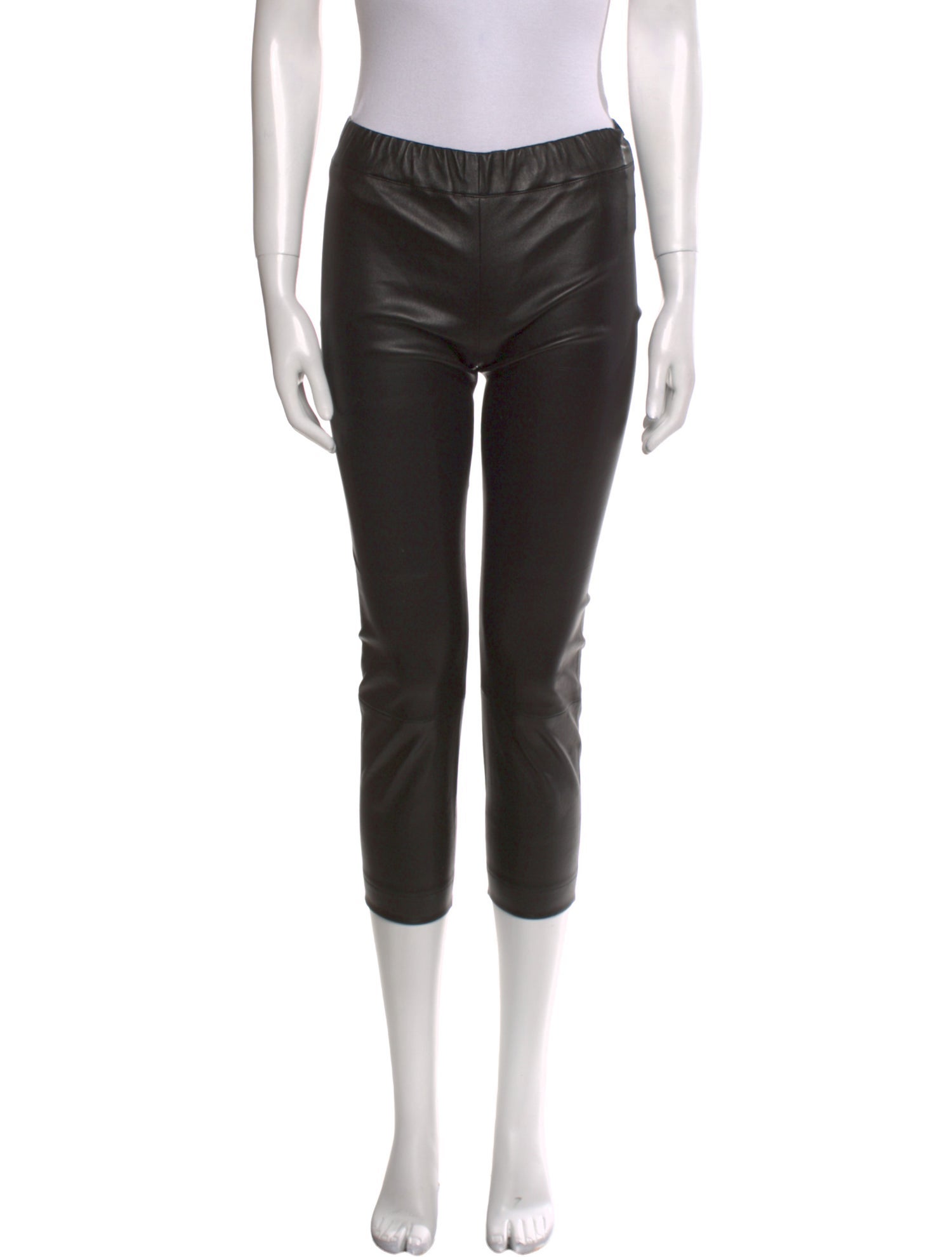 The Row Lambskin Straight Leg Pants