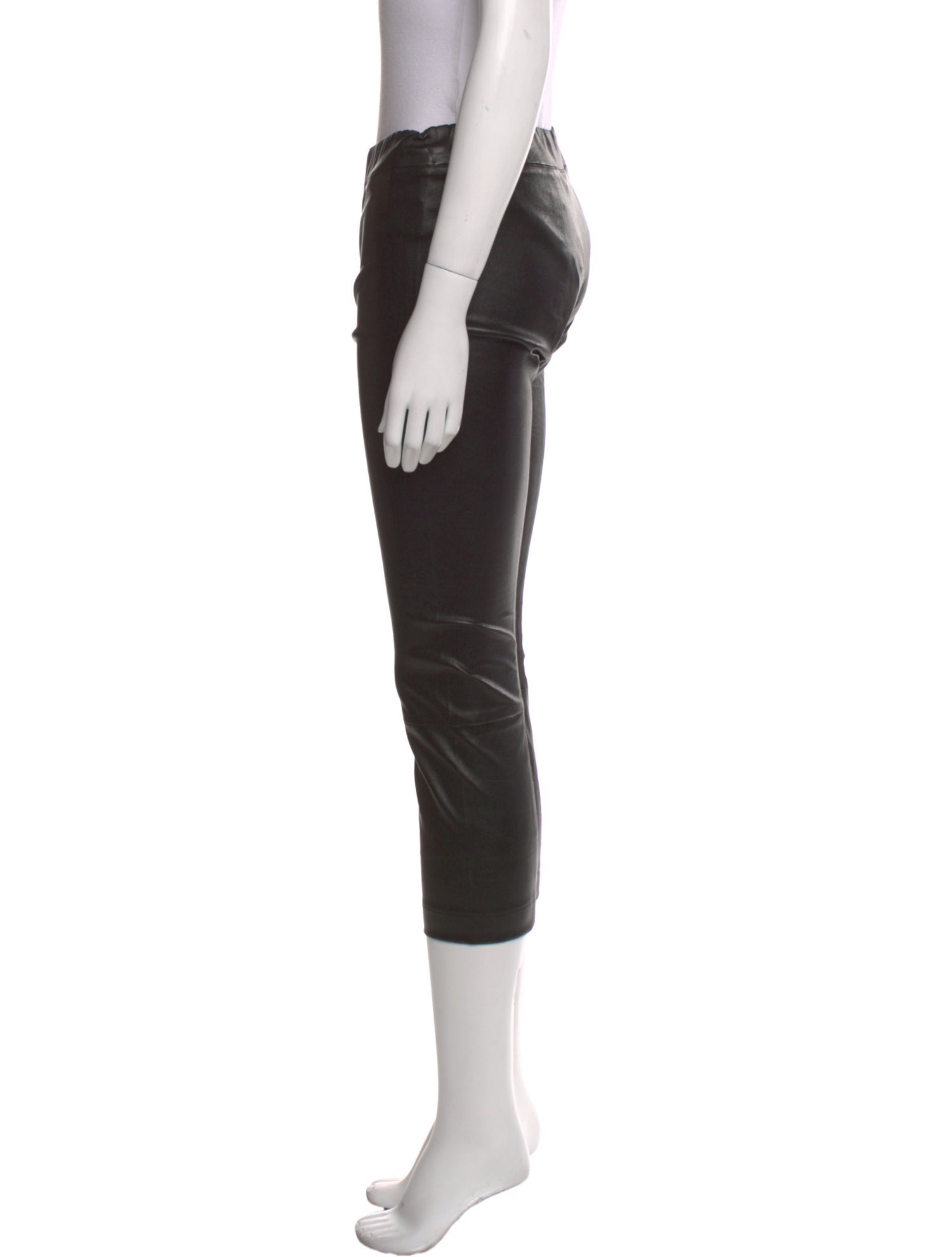 The Row Lambskin Straight Leg Pants