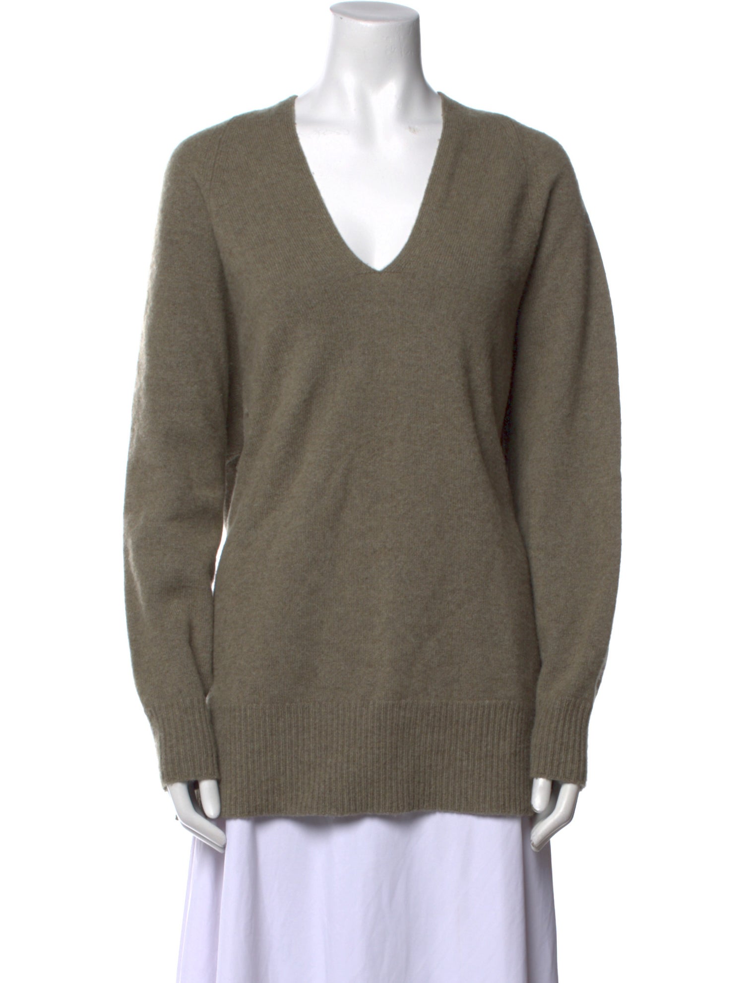 The Row Wool V-Neck Sweater