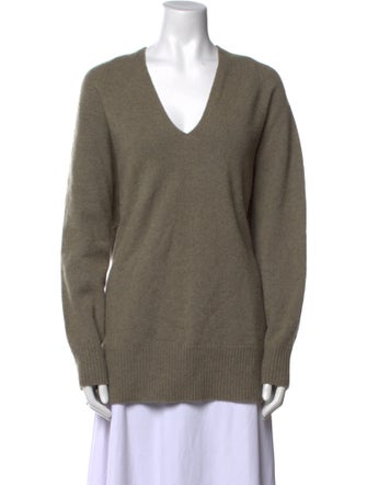 The Row Wool V-Neck Sweater