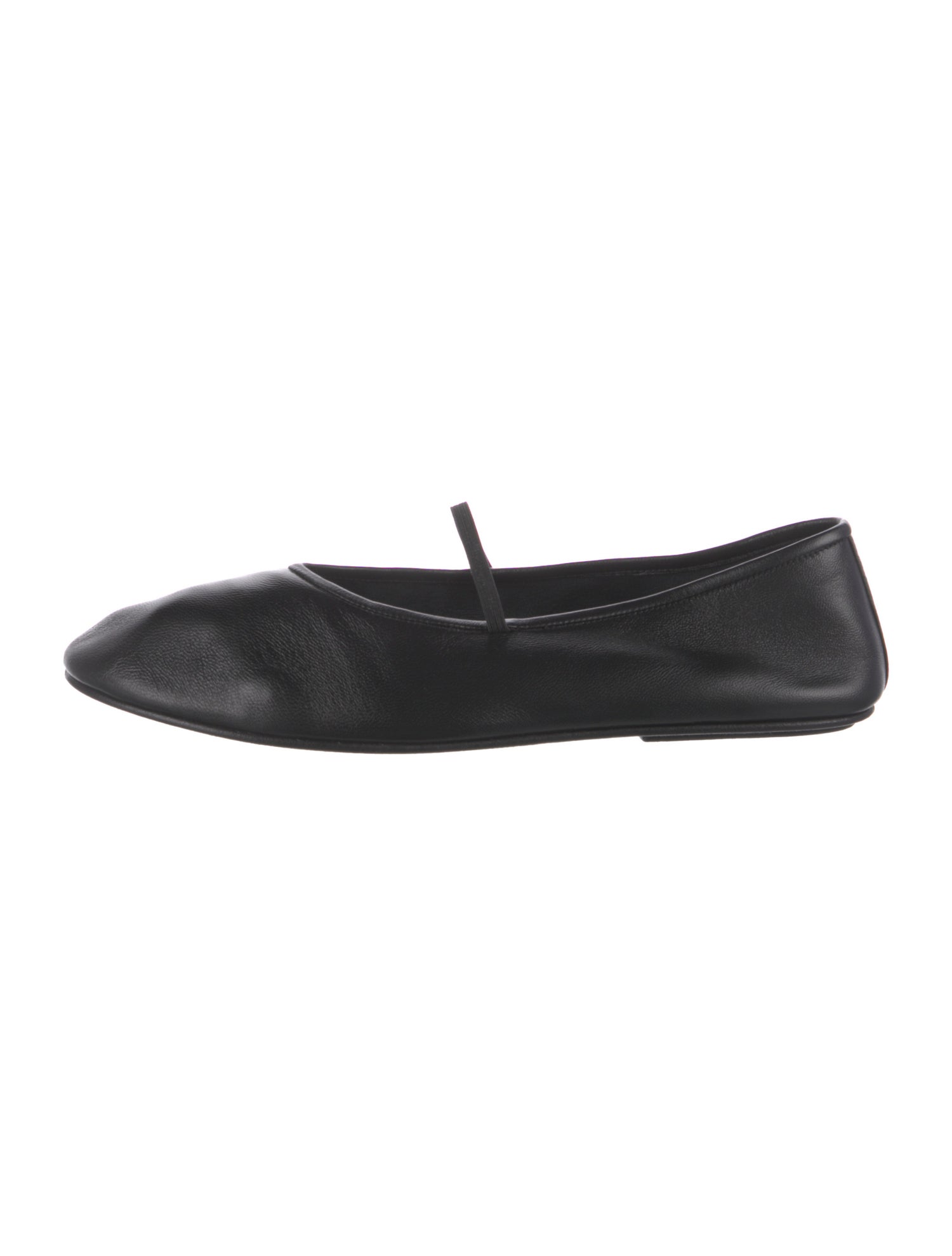 The Row Elastic Ballet Leather Flats