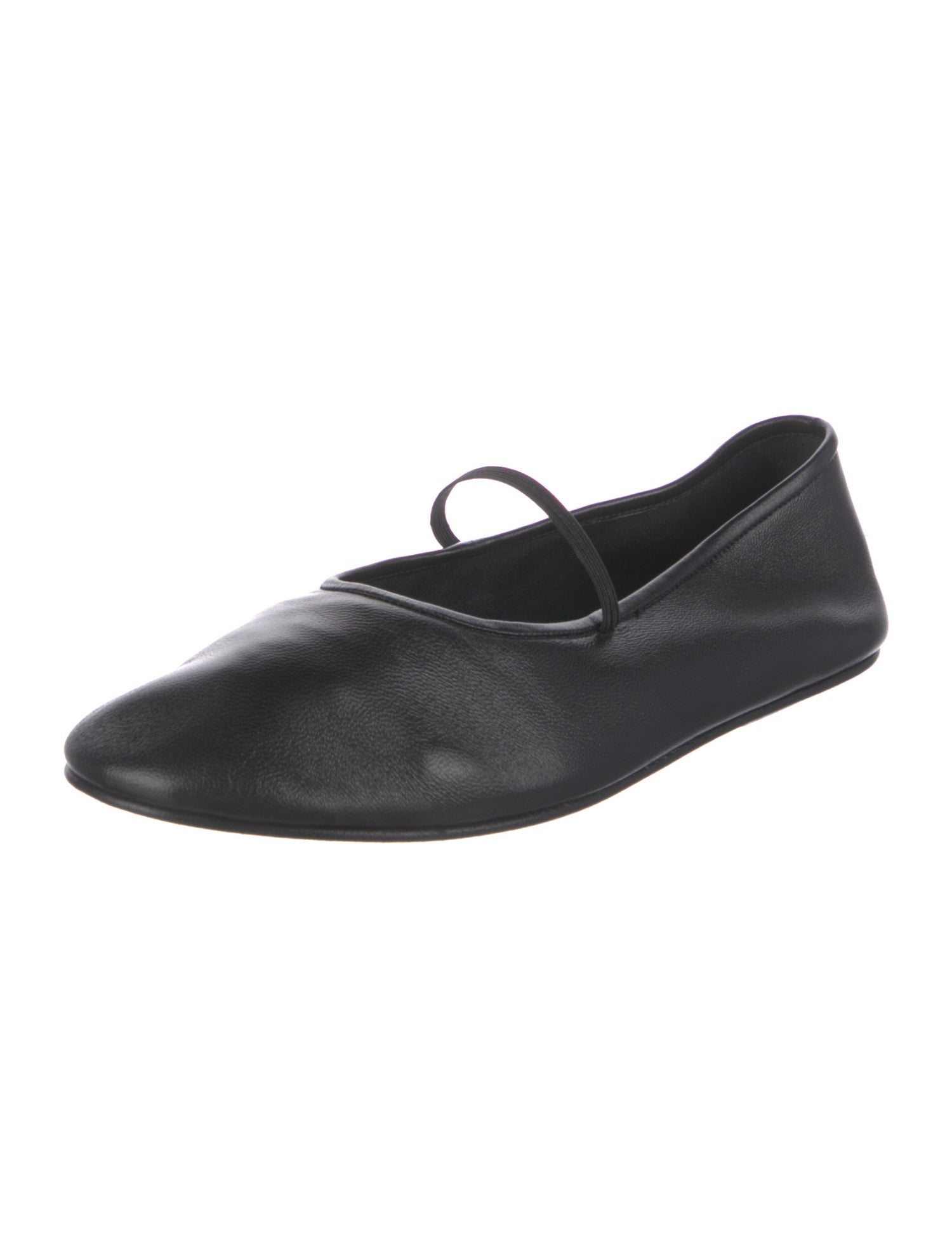 The Row Elastic Ballet Leather Flats