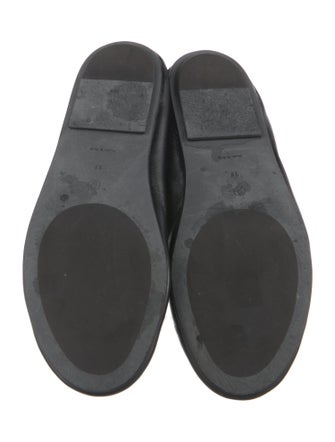 The Row Elastic Ballet Leather Flats