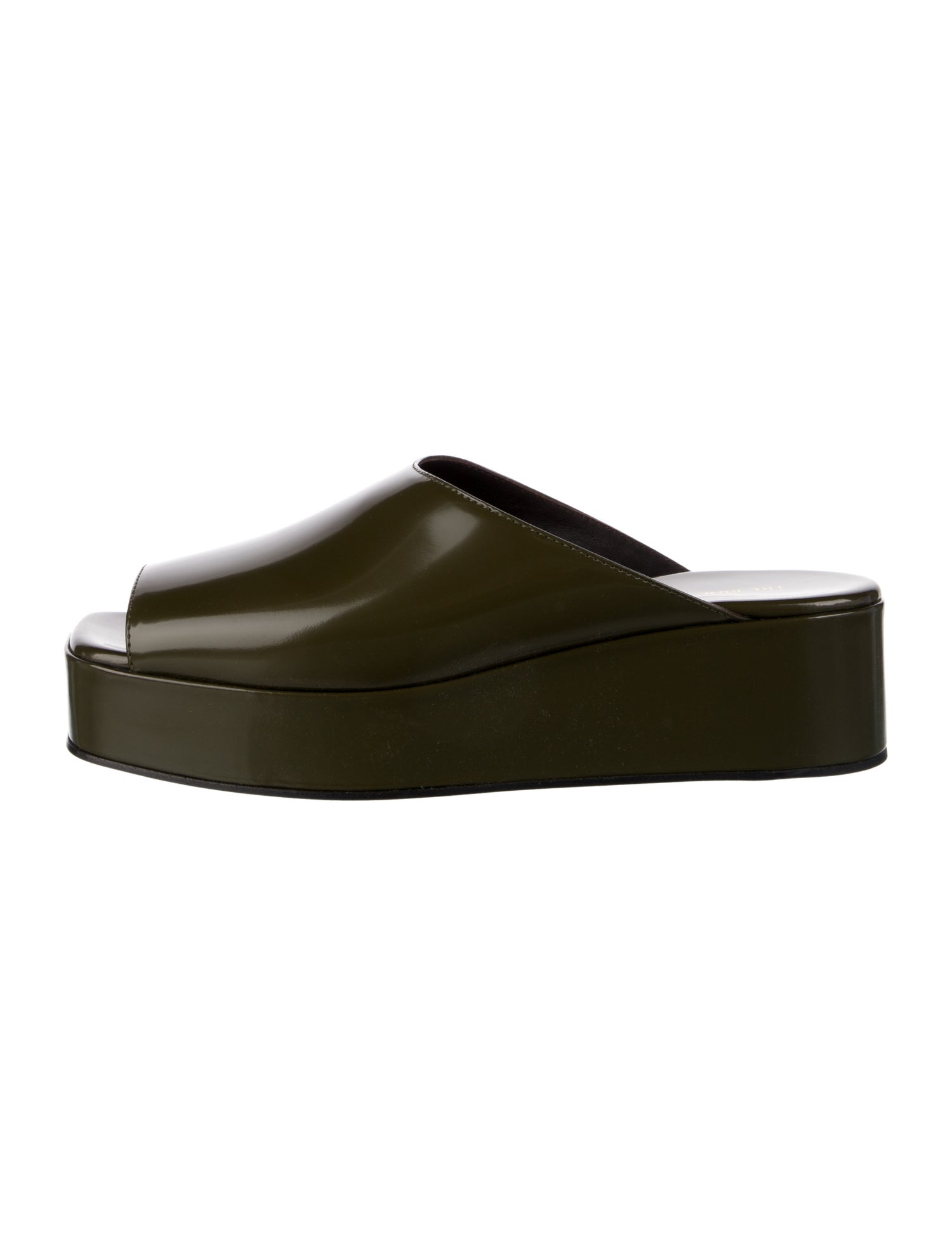 The Row Emi platform Leather Mules