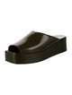 The Row Emi platform Leather Mules