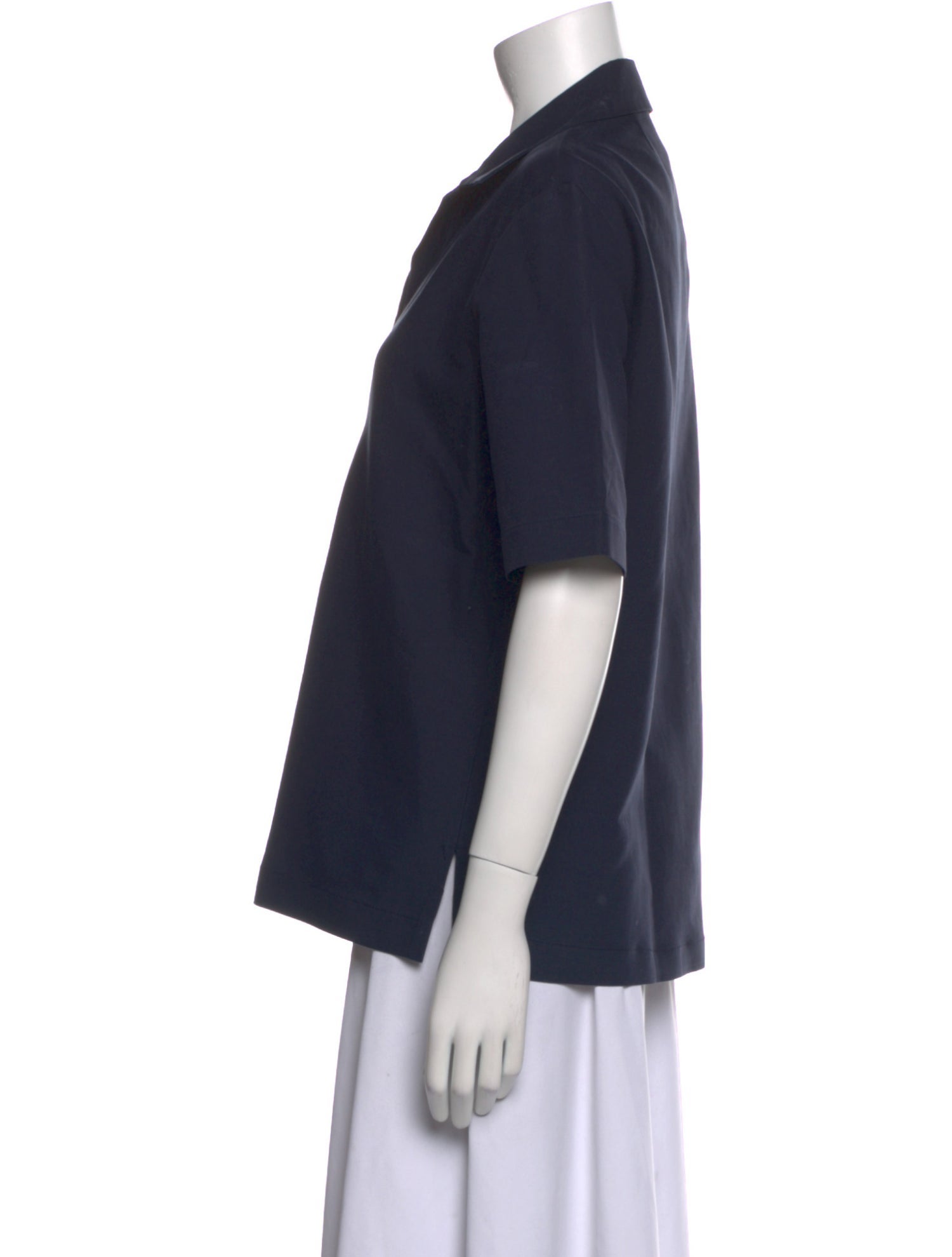 The Row Short Sleeve Button-Up Top