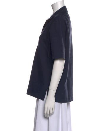 The Row Short Sleeve Button-Up Top