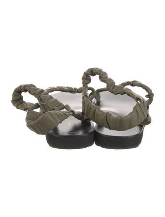 The Row Egon Leather Slingback Sandals