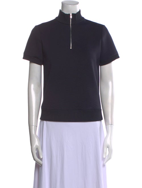 The Row Mock Neck Short Sleeve Sweatshirt