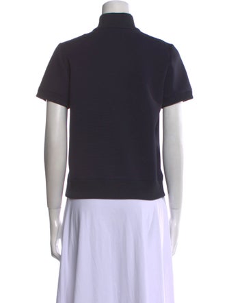 The Row Mock Neck Short Sleeve Sweatshirt