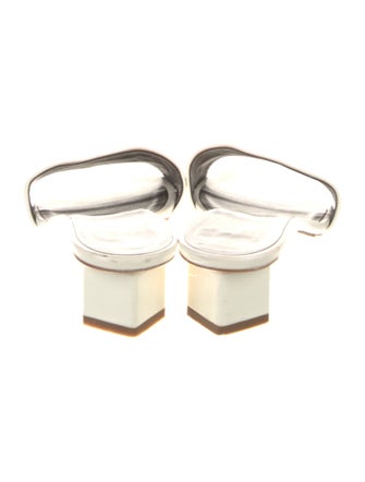 The Row Chocolate Capretto Leather Slide Sandals Leather Slides