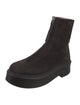 The Row Zipped 1 Suede Combat Boots