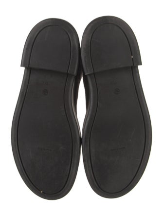 The Row Zipped 1 Suede Combat Boots