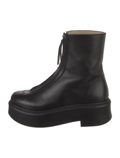 The Row Zipped 1 Leather Boots