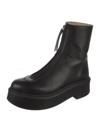 The Row Zipped 1 Leather Boots