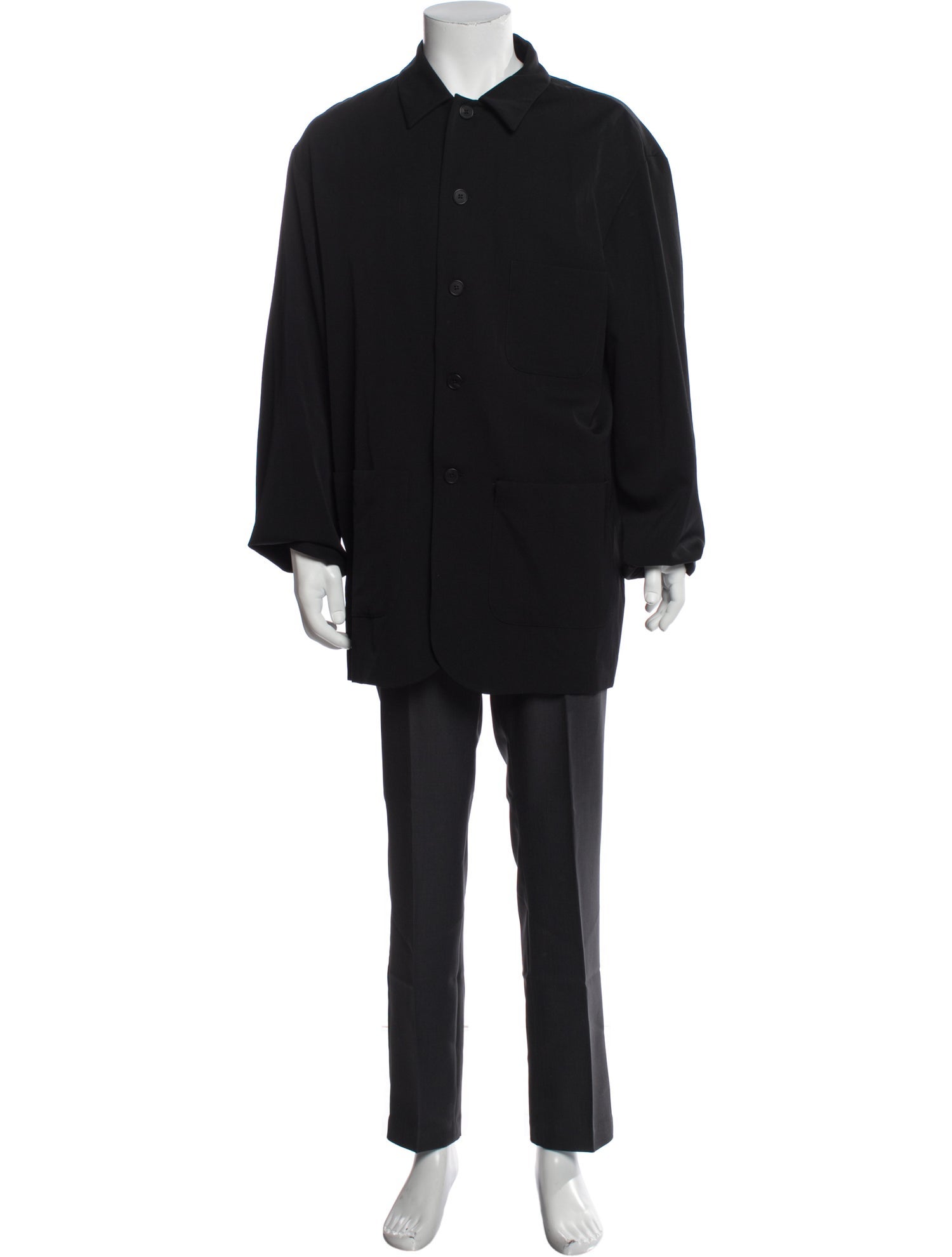 The Row Wool Long Sleeve Shirt