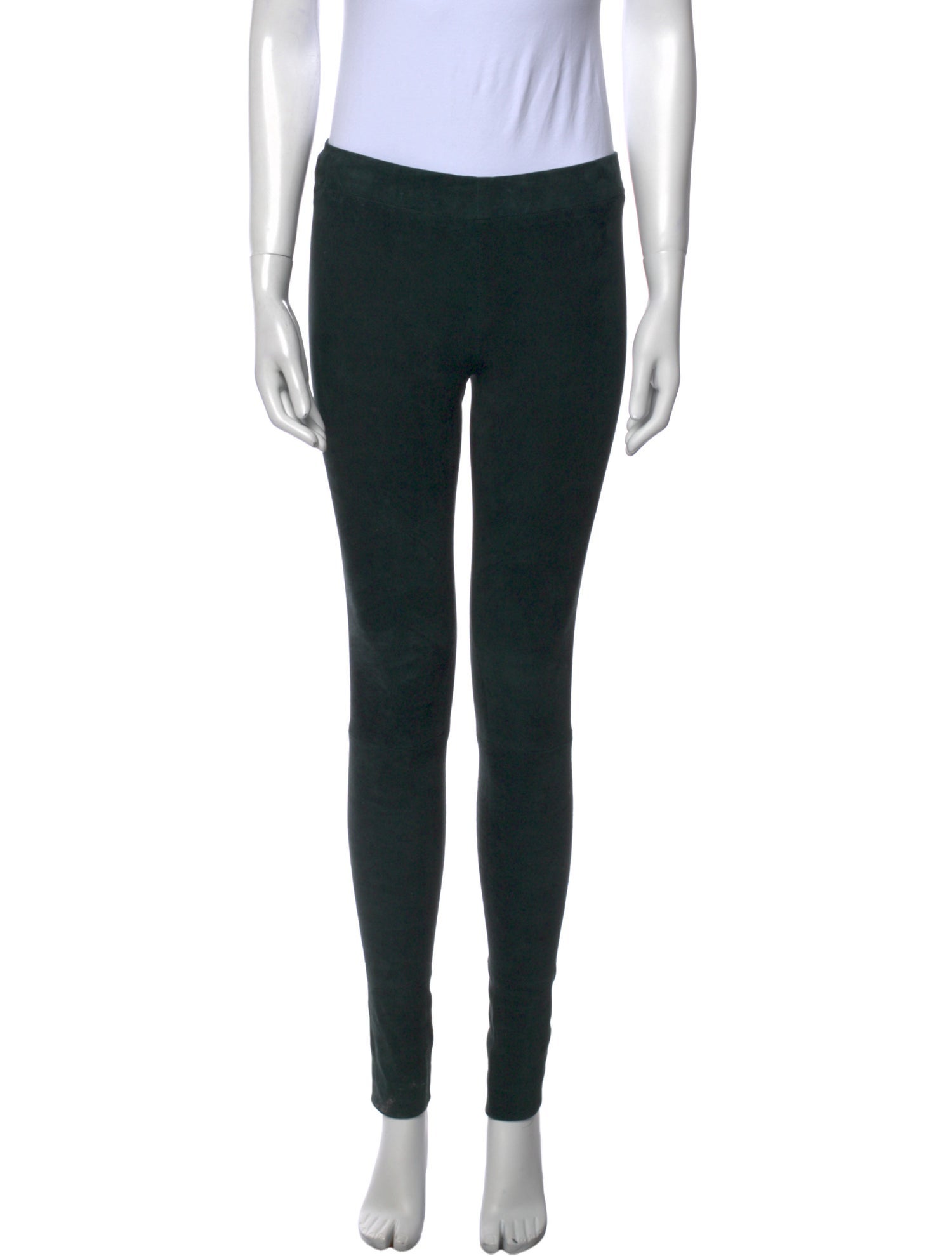 The Row Suede Skinny Leg Pants