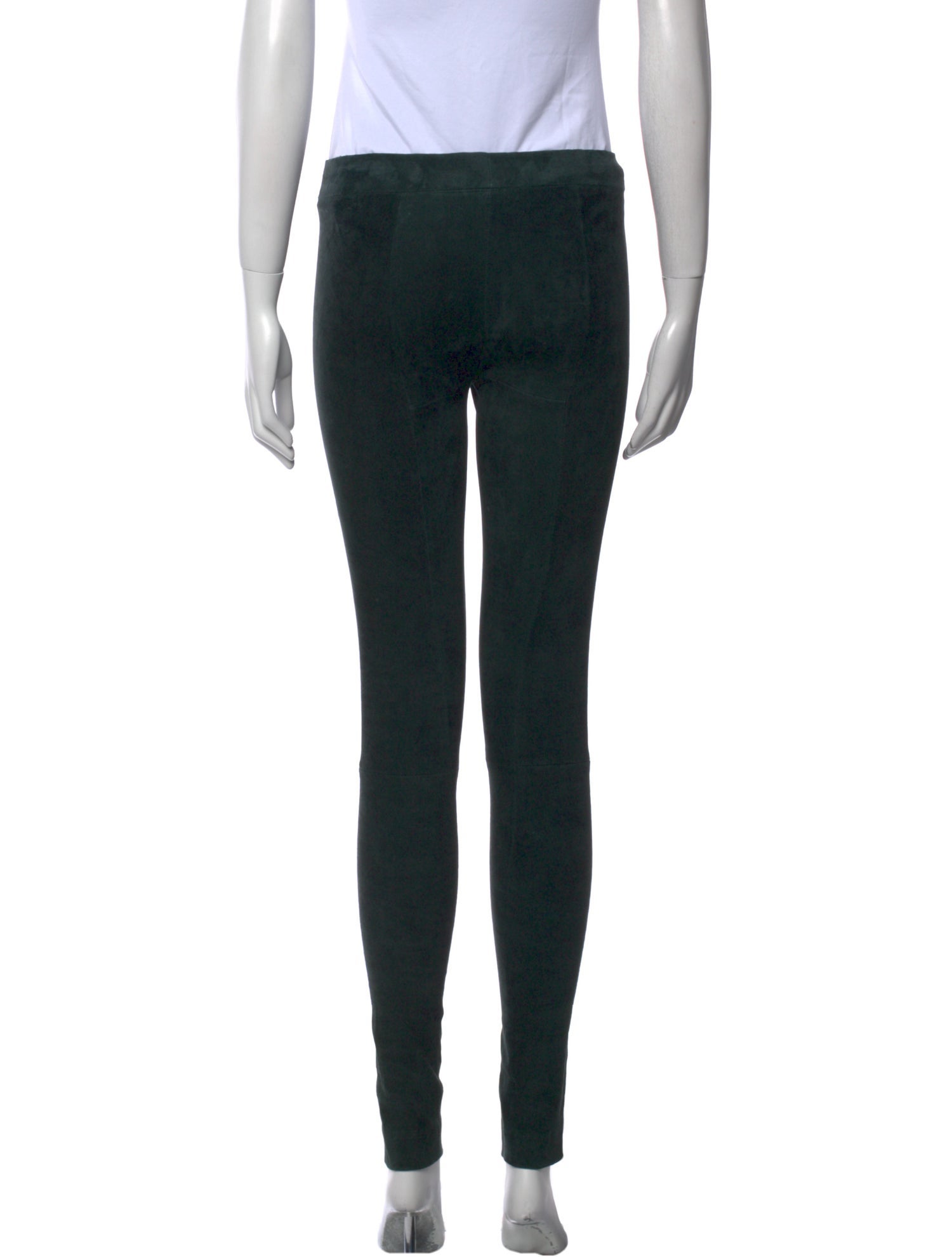 The Row Suede Skinny Leg Pants