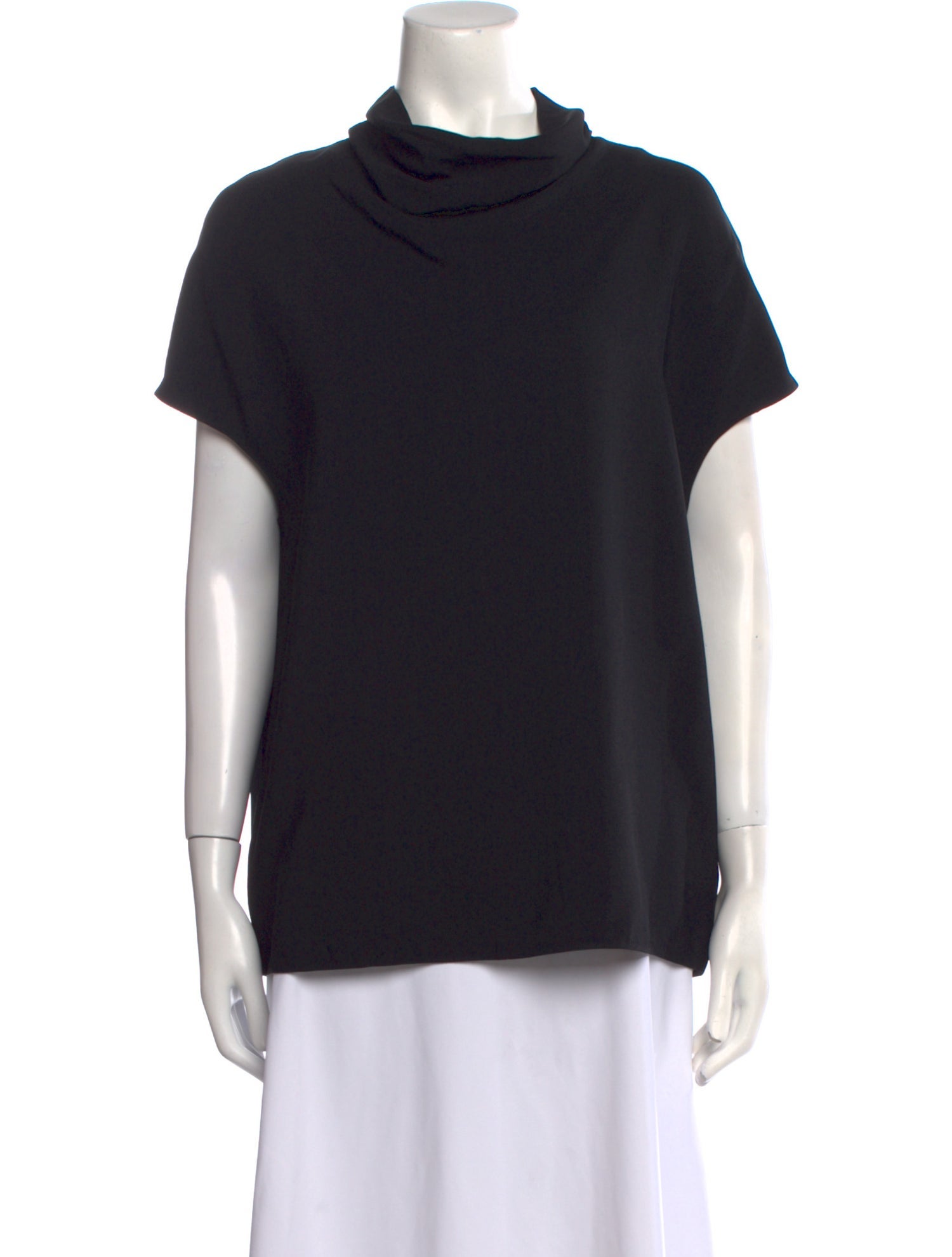 The Row Cowl Neck Short Sleeve Sweatshirt