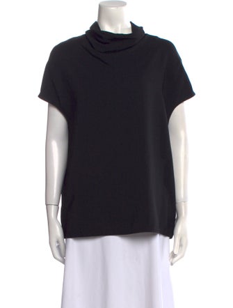 The Row Cowl Neck Short Sleeve Sweatshirt