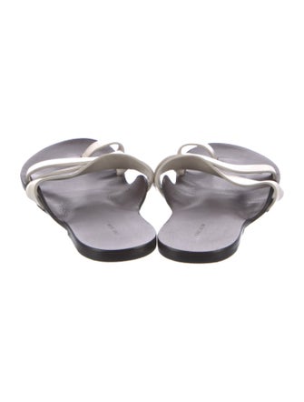 The Row Leather Slides