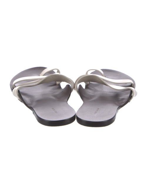 The Row Leather Slides