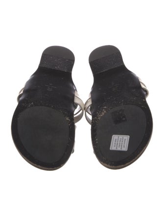 The Row Leather Slides