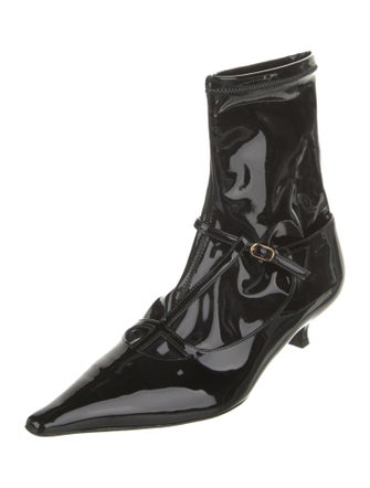 The Row Patent Leather Sock Boots