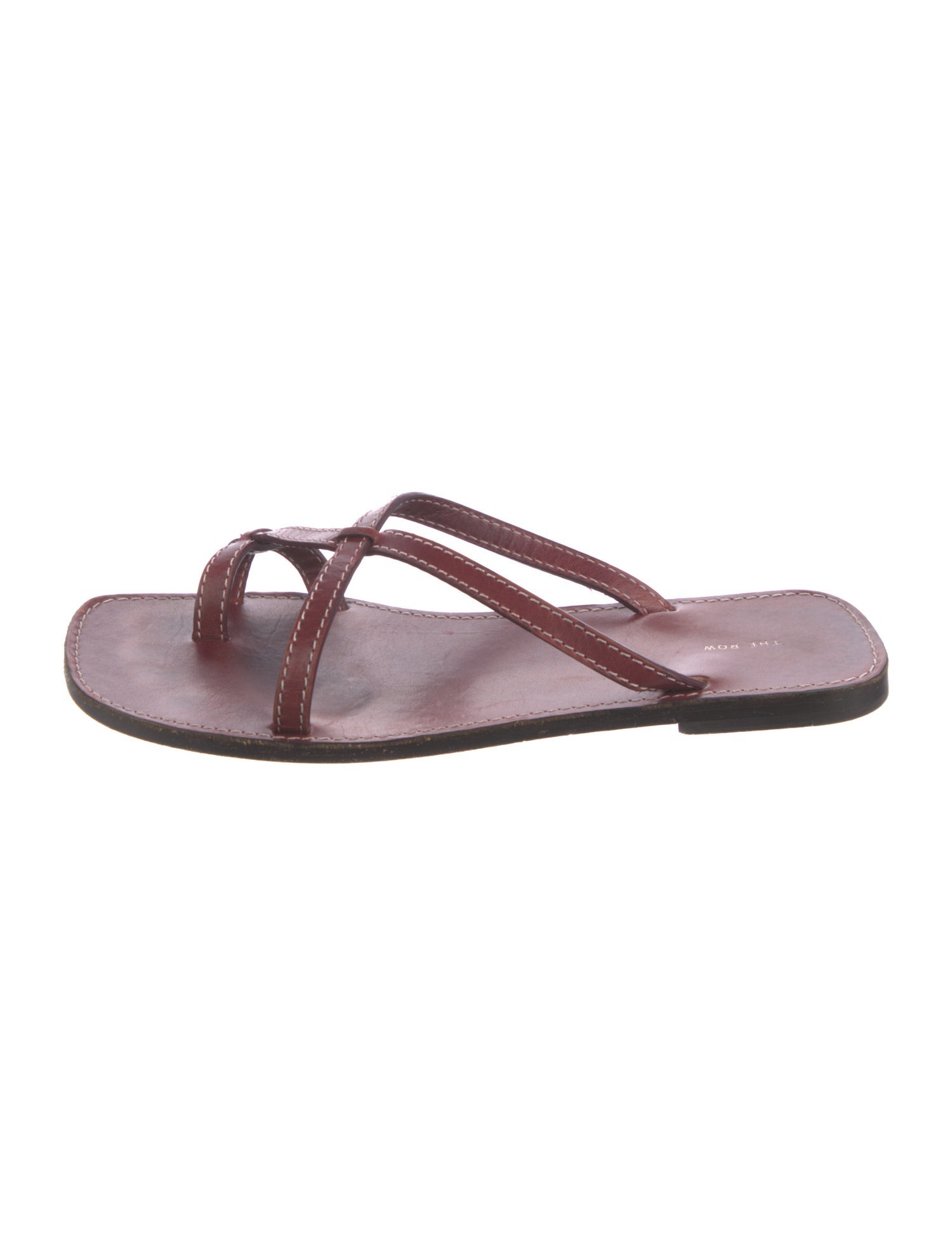 The Row Link Leather Slides