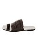 The Row Drape Leather Slides
