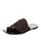 The Row Drape Leather Slides