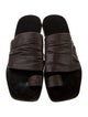 The Row Drape Leather Slides