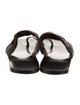 The Row Drape Leather Slides