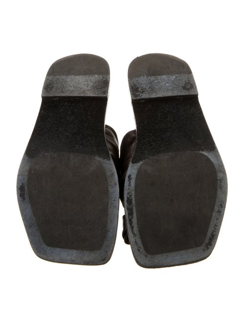 The Row Drape Leather Slides