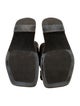 The Row Drape Leather Slides