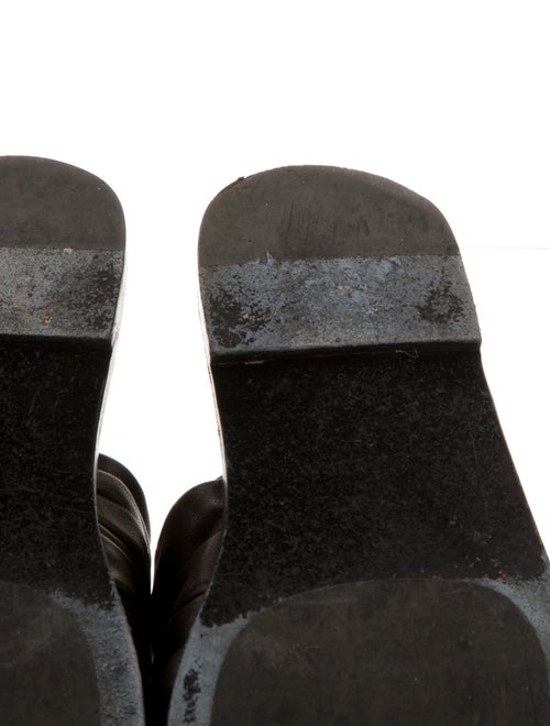 The Row Drape Leather Slides