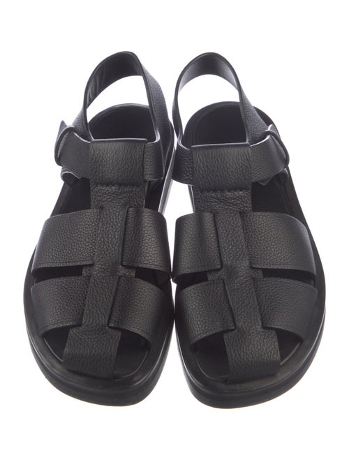 The Row Fisherman Leather Slingback Flats