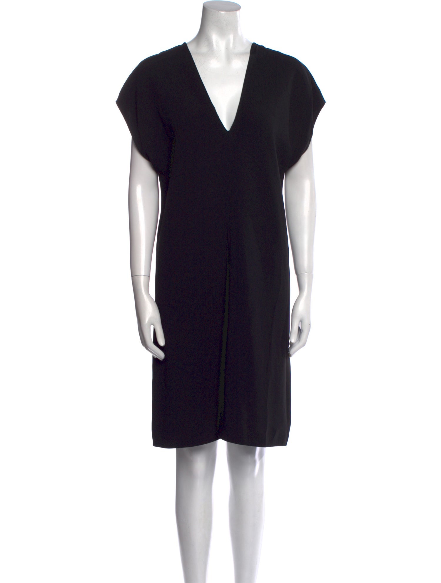The Row V-Neck Knee-Length Dress