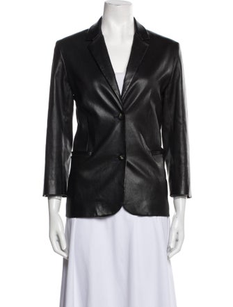 The Row Leather Blazer