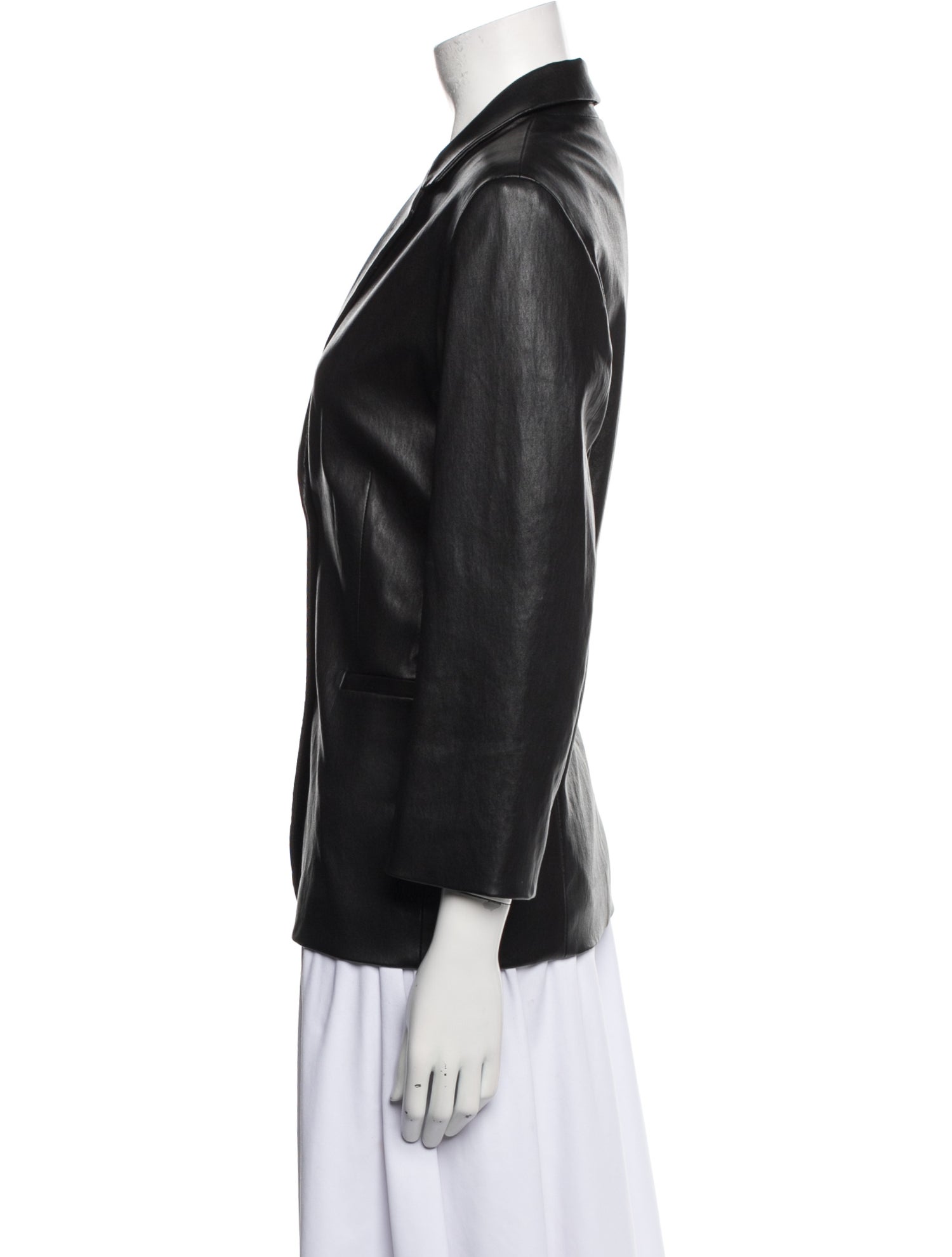 The Row Leather Blazer