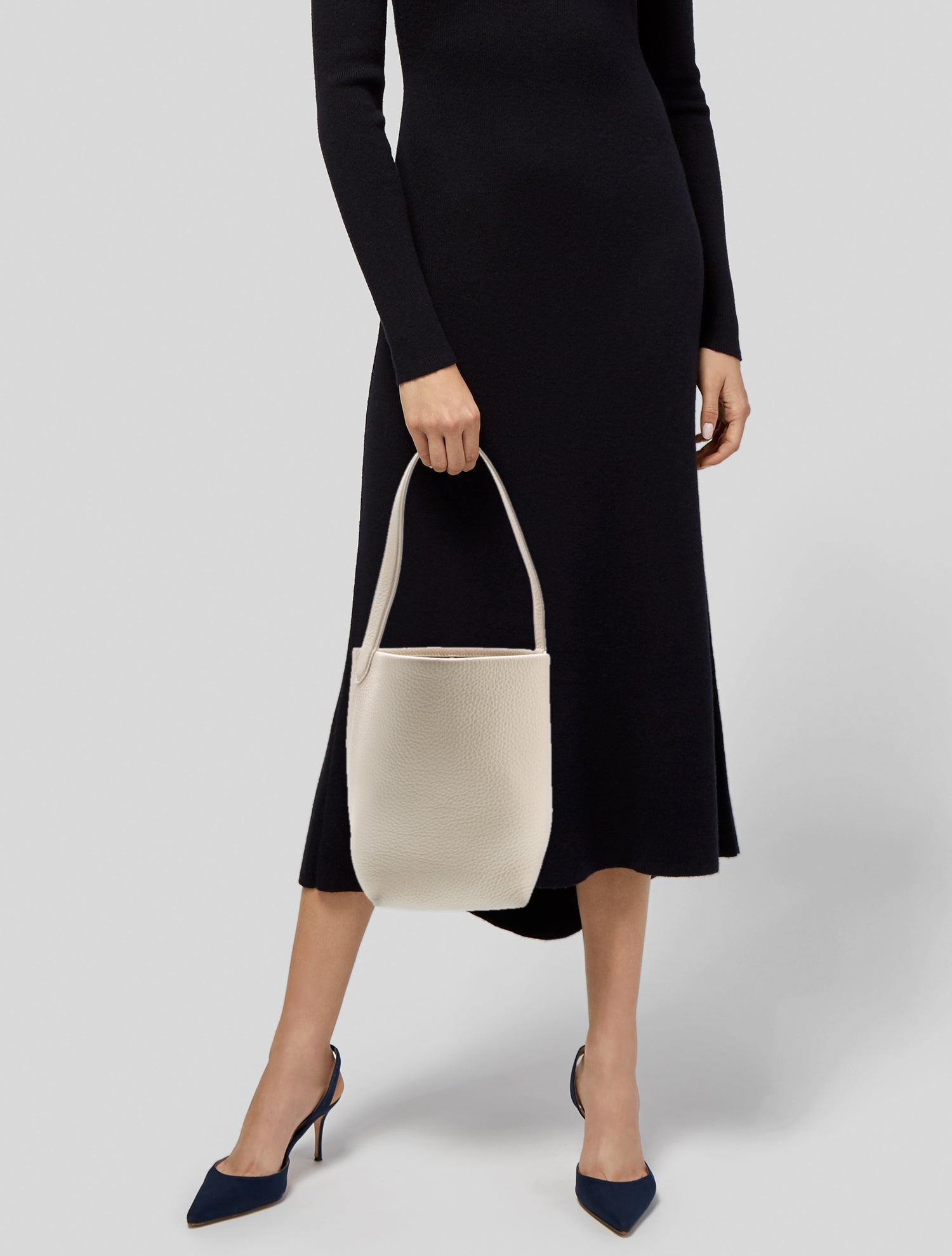 The Row Leather N/S Park Tote Small