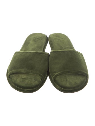 The Row Velvet Flats