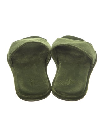 The Row Velvet Flats