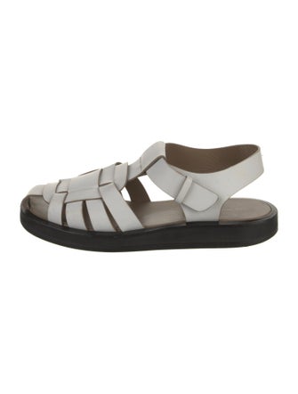 The Row Fisherman Leather Slingback Flats