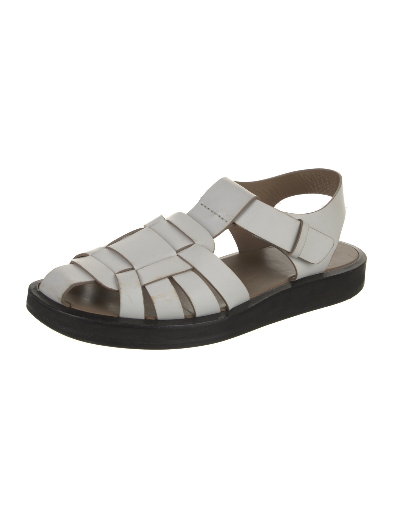 The Row Fisherman Leather Slingback Flats