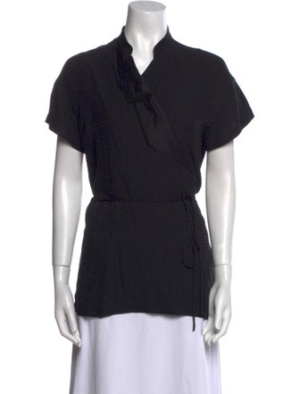 The Row Silk Cowl Neck Top