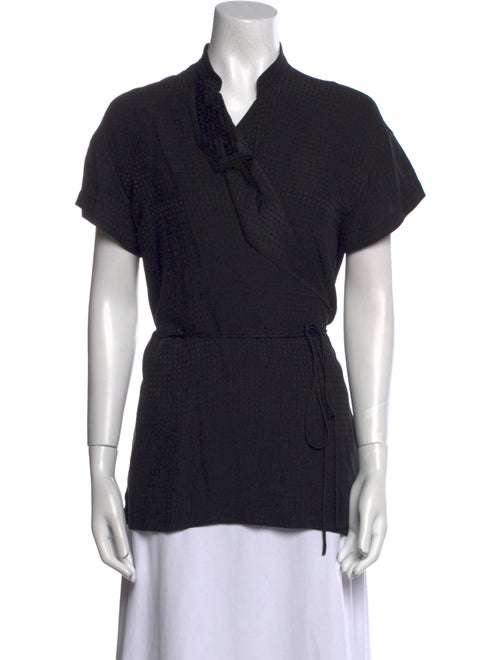 The Row Silk Cowl Neck Top